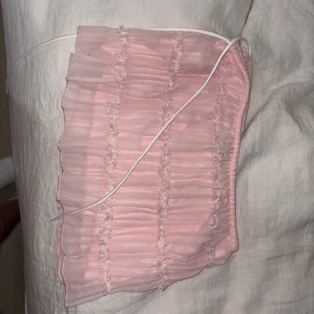 Edikted Pink Mini Skirt